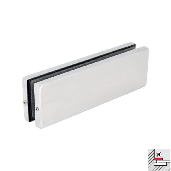 Kẹp kính dưới Inox bóng Hafele 981.00.654 3 Kẹp kính dưới Inox bóng Hafele 981.00.654
