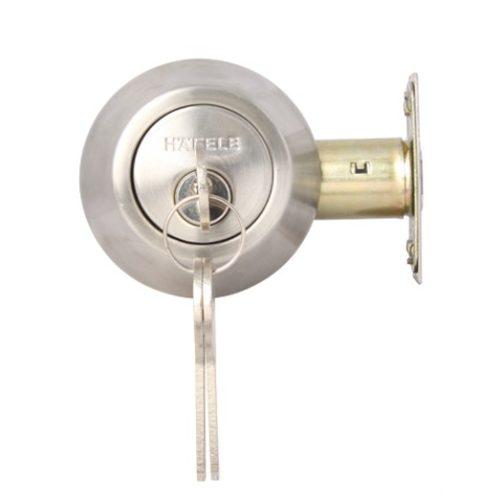 Khoá cóc 1 đầu chìa 1 đầu vặn Hafele - loại nhỏ 911.22.395 8 Khoá cóc 1 đầu chìa 1 đầu vặn Hafele - loại nhỏ 911.22.395