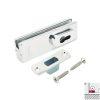 Khóa kẹp chân kính Inox bóng Hafele 981.00.660 2 Khóa kẹp chân kính Inox bóng Hafele 981.00.66