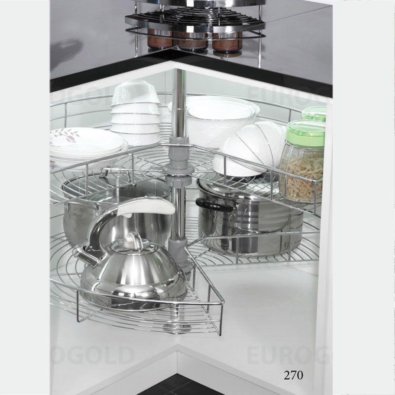 Mâm xoay inox nan tròn Eurogold TR270A/E 3 Mâm xoay inox nan tròn Eurogold TR270A/E