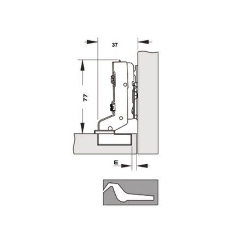 Bản lề Cucina Legato 334.00.063 mạ niken, sáng 5 Bản lề Cucina Legato 334.00.063 mạ niken, sáng