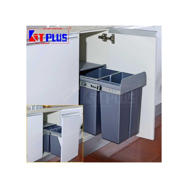 Thùng rác ray trượt 2 ngăn Kit Plus DF.30 3 Thùng rác ray trượt 2 ngăn Kit Plus DF.30