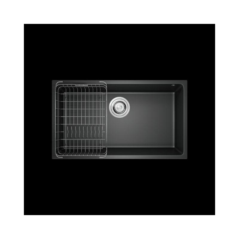 Chậu rửa bát Granite Naros 760S Black 3 Chậu rửa bát Granite Naros 760S Black