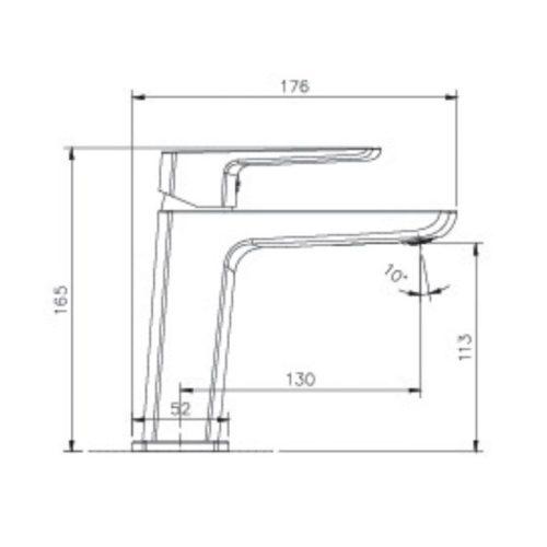 Vòi chậu lavabo nóng lạnh Paul Schmitt PA018F 5 Kích thước vòi chậu lavabo nóng lạnh Paul Schmitt PA018F