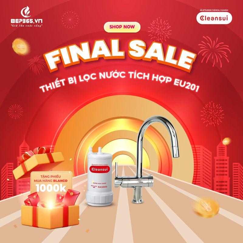 Thiết bị lọc nước tích hợp Cleansui EU201 4 Thiết bị lọc nước tích hợp Cleansui EU201 - Ảnh 2