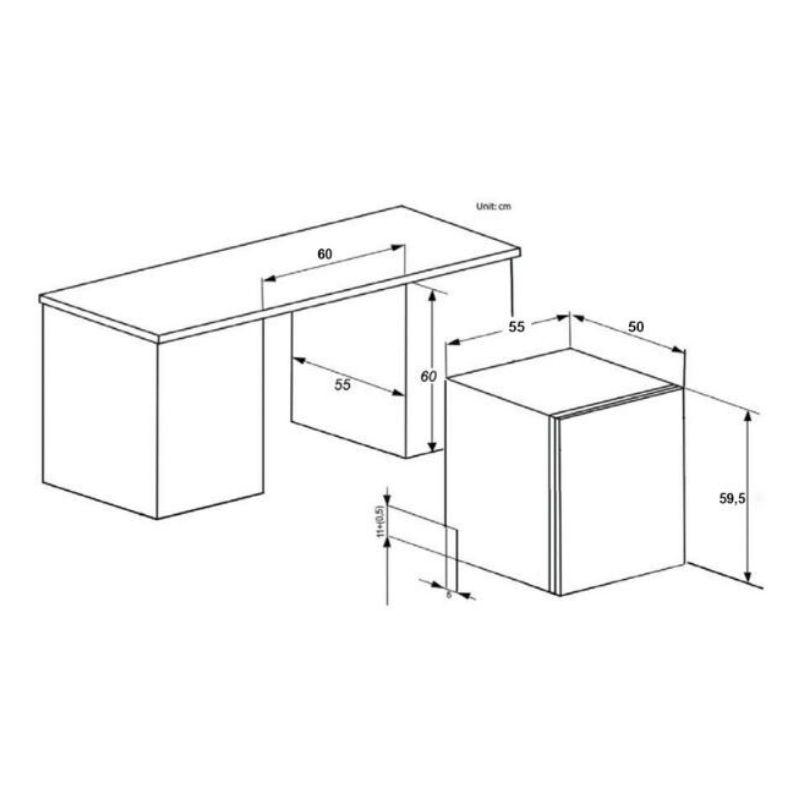 Máy rửa bát độc lập Canzy CZ-WQP892 5 Kích thước máy rửa bát Canzy CZ-WQP892
