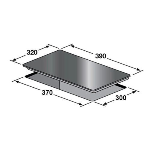 Bếp từ đơn Binova BI-268-ID lắp âm 5 Kích thước bếp từ đơn Binova BI-268-ID lắp âm