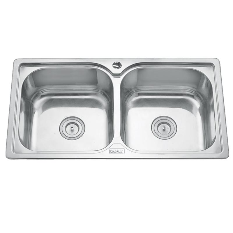 Chậu rửa bát inox 2 hố Gorlde GD-5222