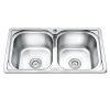 Chậu rửa bát inox 2 hố Gorlde B-210 2 Chậu rửa bát inox 2 hố Gorlde B-210