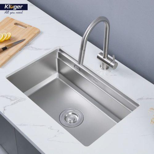 Ảnh thực tế chậu rửa bát 1 hố Kluger KWU8161FS-S70