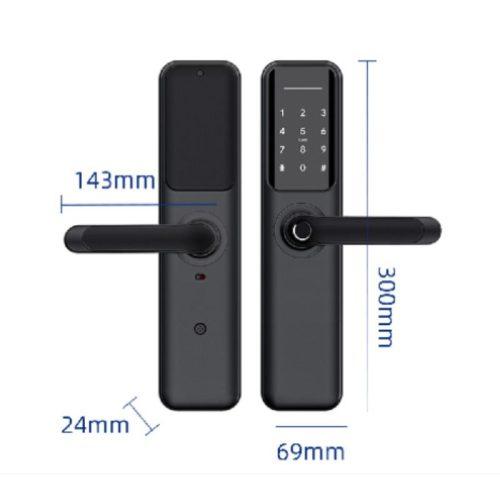 Khóa cửa vân tay Avolock AV-63-Grey 5 Kích thước khóa cửa vân tay Avolock AV-63-Grey