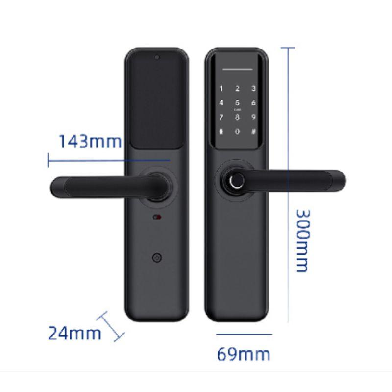 Khóa cửa vân tay Avolock AV-63-Grey 4 Kích thước khóa cửa vân tay Avolock AV-63-Grey