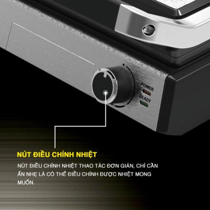 Lò nướng điện( kẹp nướng ) Tiross TS9657 4 Nút điều chỉnh lò nướng điện( kẹp nướng ) Tiross TS9657