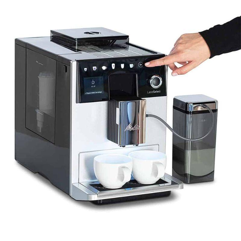 Máy pha cafe tự động Melitta Latte Select Silver 5 Bảng điều khiển máy pha cafe tự động Melitta Latte Select Silver