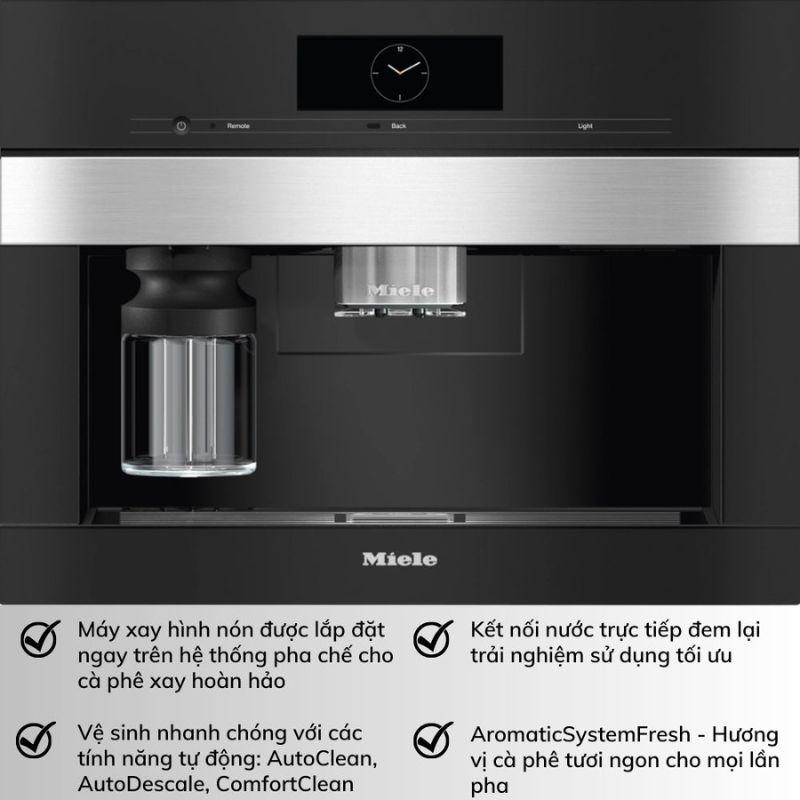 Máy pha cafe âm tủ Miele CVA 7845 3 Máy pha cafe âm tủ Miele CVA 7845