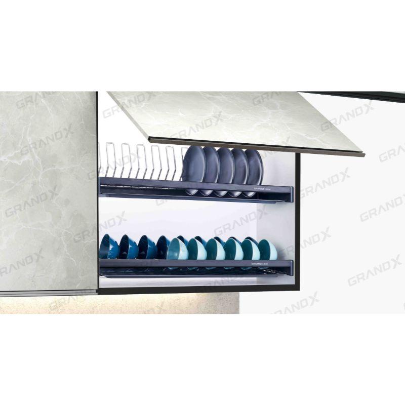 Giá bát đĩa cố định nan Oval SUS304 Grandx XF.80M 4 Ảnh giá bát đĩa cố định nan Oval SUS304 Grandx XF.80M