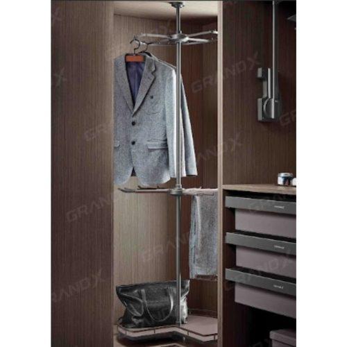 Kệ xoay góc tủ quần áo 270 độ 3 tầng GrandX XM.270C 5 Ảnh kệ xoay góc tủ quần áo 270 độ 3 tầng GrandX XM.270C