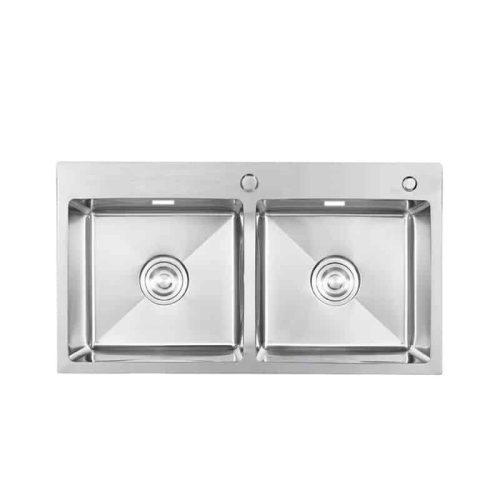 Chậu rửa bát inox 2 hố Faster FS 7843HMS