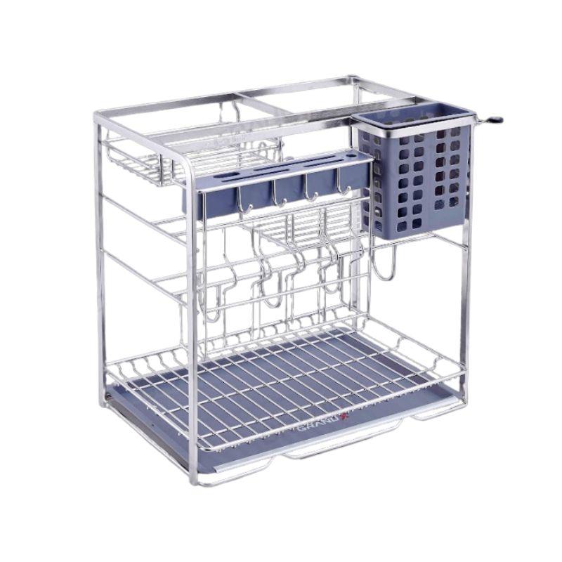 Giá đựng chai lọ gia vị dao thớt nan dẹt GrandX XK.25S2 3 Giá đựng chai lọ gia vị dao thớt nan dẹt GrandX XK.25S2