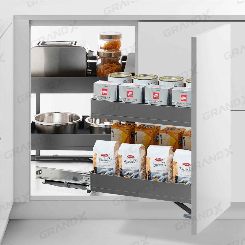Kệ góc liên hoàn Grandx Titanium XMC.45TL (Trái) 3 Kệ góc liên hoàn Grandx Titanium XMC.45TL (Trái)
