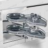 Kệ góc liên hoàn hình lá Grandx XM.420SR (Phải)
