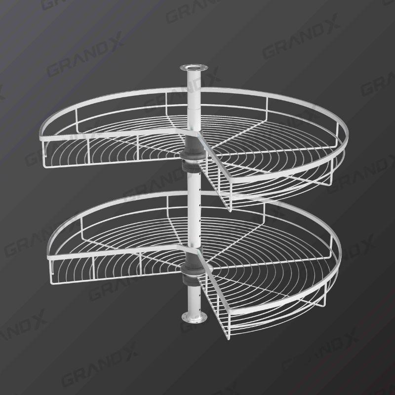 Kệ góc mâm xoay góc mở 3/4 - 270° Grandx XC.270.80S 3 Kệ góc mâm xoay góc mở 3/4 - 270° Grandx XC.270.80S