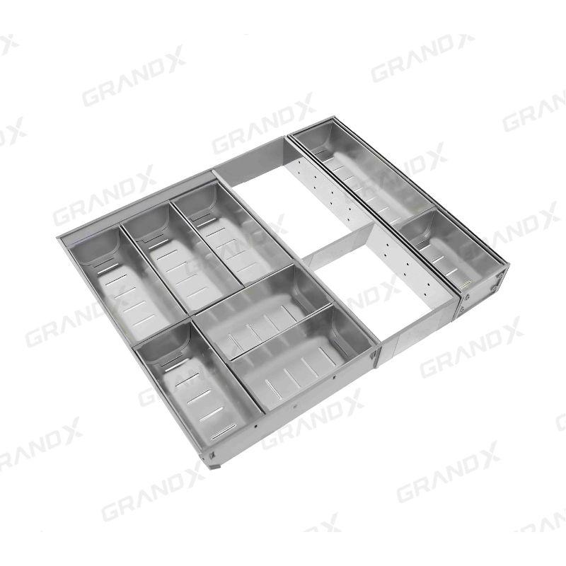 Khay chia thìa nĩa đa năng SUS304 cao cấp Grandx XT.S535 3 Khay chia thìa nĩa đa năng SUS304 cao cấp Grandx XT.S535