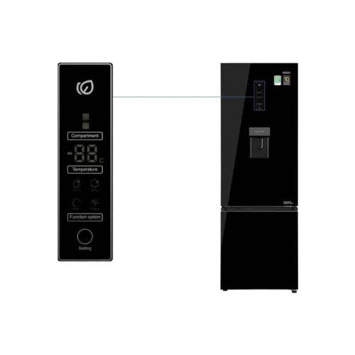 Tủ lạnh 2 cánh ngăn đá dưới Inverter 320 lít Aqua AQR-B379MA(WGB) 8 dieu khien tu lanh aqua aqr b379mawgb