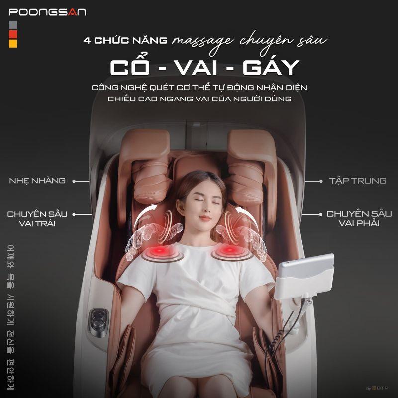 Ghế massage Poongsan MCP-906 5 Ghế massage Poongsan MCP-906 - Ảnh 3