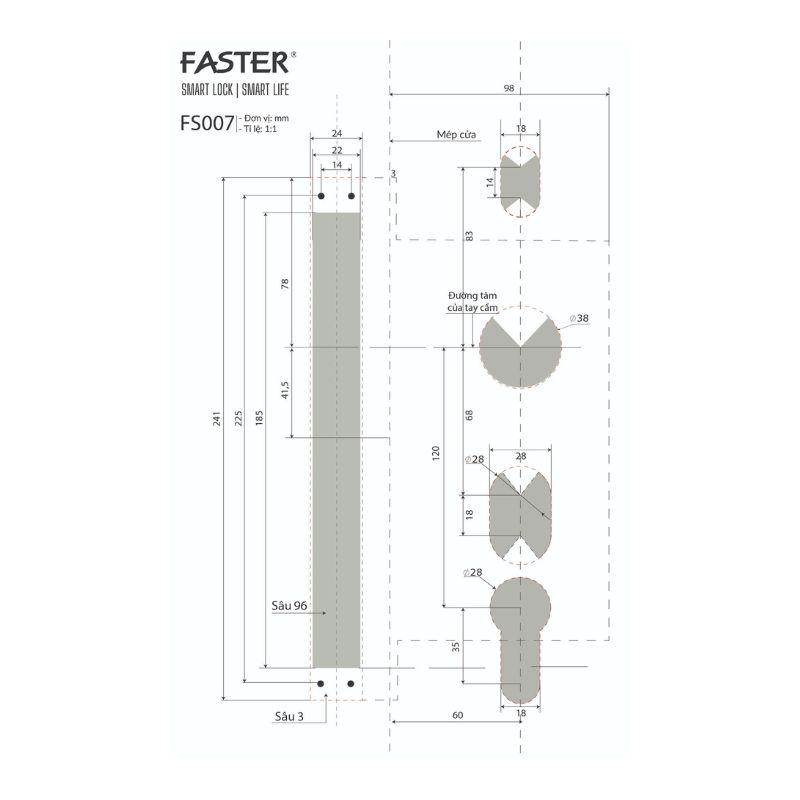 Khóa thông minh Faster FS007FD3D-BS 6 Khóa thông minh Faster FS007FD3D-BS - Ảnh 4