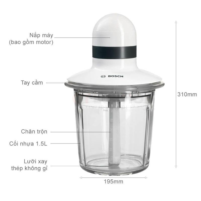 Máy xay thịt Bosch 1.5L MMR15A1 5 Máy xay thịt Bosch 1.5L MMR15A1 - Ảnh 3
