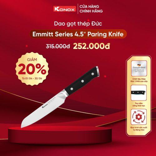 Khuyến mại dao gọt thép Đức Konox Emmitt Series 4.5″ Paring Knife