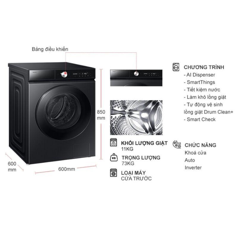 Máy Giặt Samsung Inverter 11 Kg WW11CB944DGBSV cửa trước 7 Máy Giặt Samsung Inverter 11 Kg WW11CB944DGBSV cửa trước - Ảnh 5