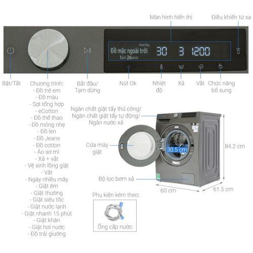 kich thuoc may giat samsung inverter 9 kg ww90t634dln sv