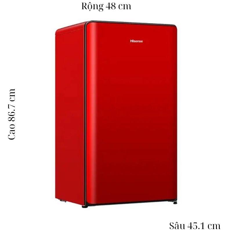 Tủ Lạnh 1 cánh mini 82 Lít Hisense HR08DR 5 Tủ Lạnh 1 cánh mini 82 Lít Hisense HR08DR - Ảnh 3