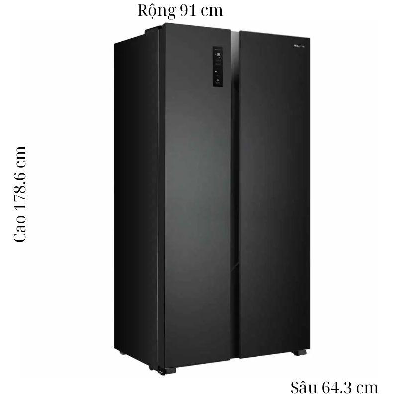 Tủ Lạnh 2 cánh side by side Inverter 519 Lít Hisense HS56WF 5 Tủ Lạnh 2 cánh side by side Inverter 519 Lít Hisense HS56WF - Ảnh 3