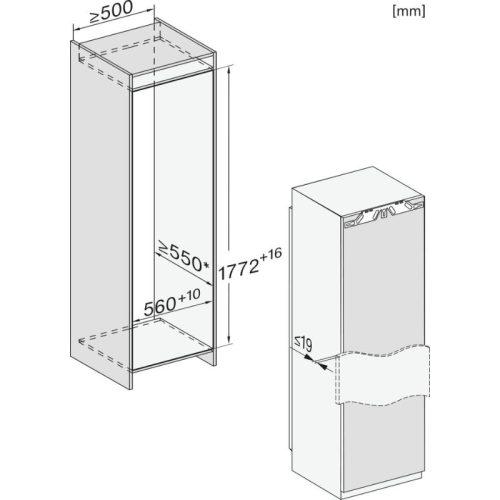 Tủ mát Miele K 7793 C - 296L 7 kich thuoc tu mat miele k 7793 c 296l