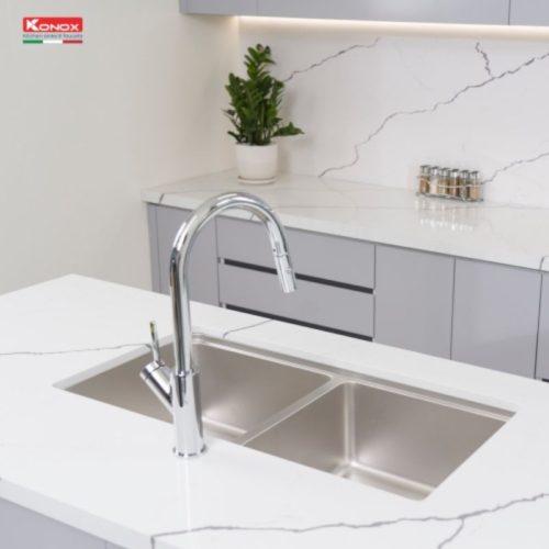 anh chau rua bat konox chong xuoc undermount sink kn8646du dekor basic