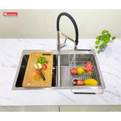 Chậu rửa chén bát Konox Overmount Series KN8248DOB 6 anh chau rua chen bat konox overmount series kn8248dob