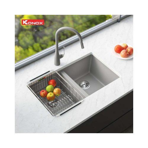 chau rua bat granite veloci 760d grey 2