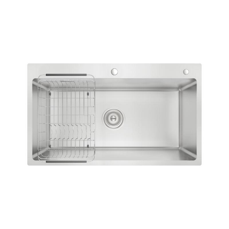 Chậu rửa bát inox 1 hố Konox KN8248SO Dekor 4 Chậu rửa bát inox 1 hố Konox KN8248SO Dekor - Ảnh 2