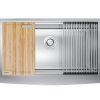 Chậu rửa bát Konox Workstation - Apron Sink KN8051AS Curve 2 chau rua bat konox workstation apron sink kn8051as curve