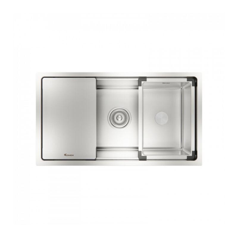 Chậu rửa bát Konox Workstation Sink KN8146SU Dekor 3 Chậu rửa bát Konox Workstation Sink KN8146SU Dekor