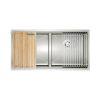 chau rua bat konox workstation sink undermount sink kn8745dub