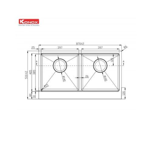chau rua bat workstation apron sink kn8751da retta 4