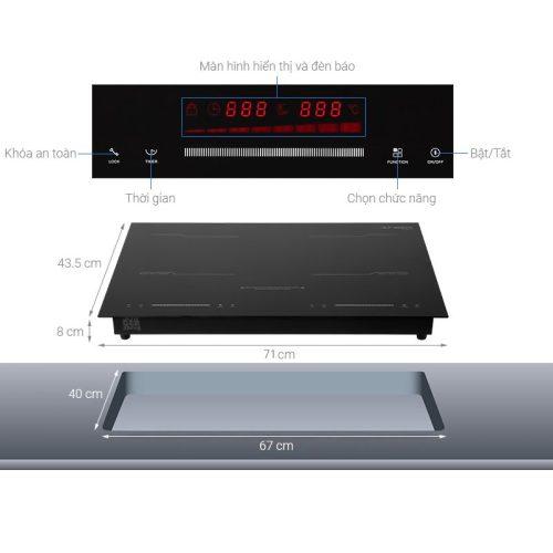 Bếp từ đôi Junger MK-22 lắp âm 7 chi tiet bep tu doi junger mk 22 lap am