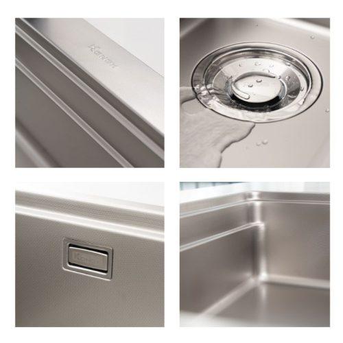 chi tiet chau rua bat inox 1 ho konox workstation sink kn8048ts dekor