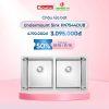 km chau rua bat inox 2 ho konox kn7544dub
