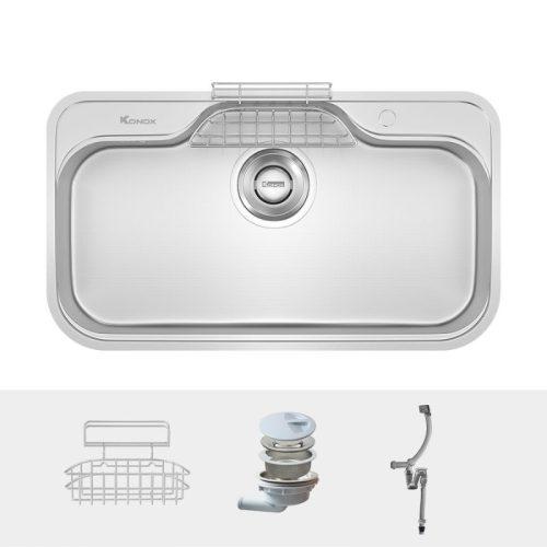 phu kien chau rua bat inox 1 ho konox tari 9051sr basic