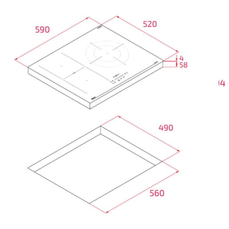 Bếp từ 3 vùng nấu Teka IBF 63210 SCG BK 112520055 4 Bếp từ 3 vùng nấu Teka IBF 63210 SCG BK 112520055 - Ảnh 2